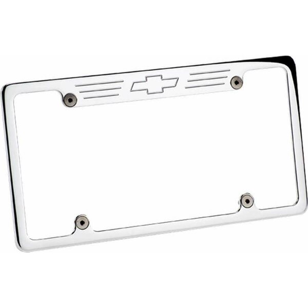 Billet Specialties - 55623 - License Frame Bowtie- Polished