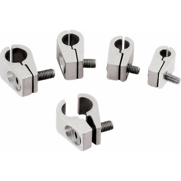 Billet Specialties - 65210 - Line Clamps 1/4in (4PK)