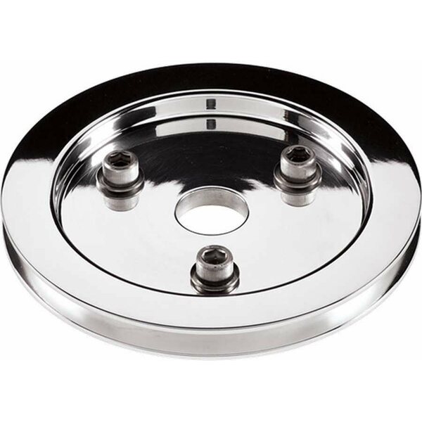 Billet Specialties - 81120 - Polished SBC 1 Groove Lower Pulley