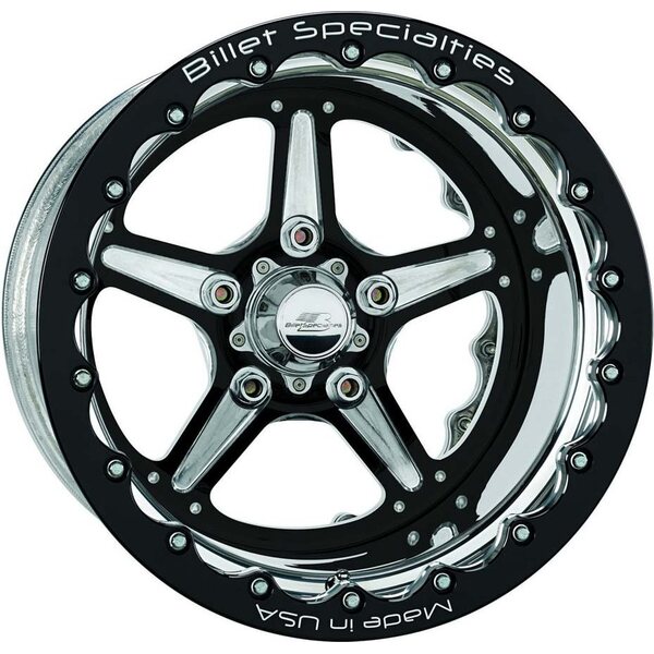 Billet Specialties - BRDB35106145N - Street Lite Black Wheel 15X10 4.5in BS
