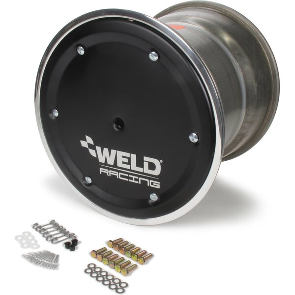 Weld Racing - 559-5405BC-6 - 15x14 Wide  5 XL 5in BS w/Black Cover No-Loc