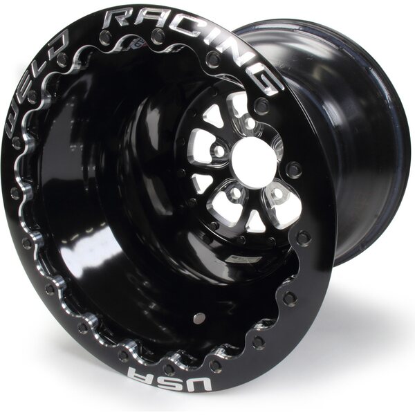 Weld Racing - 84B-616B280UB - V-Series Drag Wheel Blk 16x16 5x4.75 5.0 BS