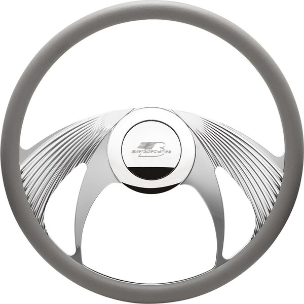 Billet Specialties - 34065 - Steering Wheel Half Wrap 15.5in Phantom