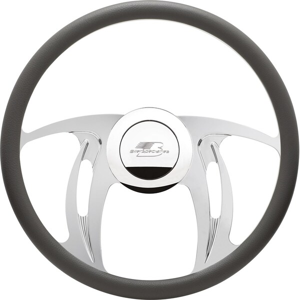 Billet Specialties - 34123 - Steering Wheel Half Wrap 15.5in Hurricane