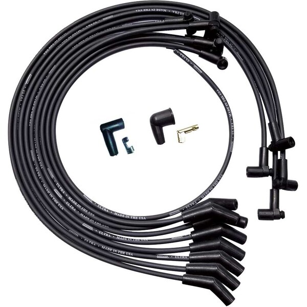 Moroso - 51030 - Ultra Plug Wire Set SBC Under V/C Black