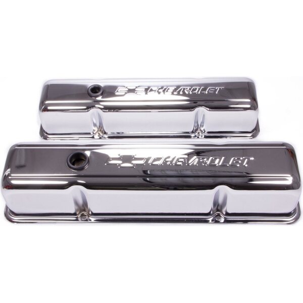 Proform 141 103 Sbc Chrome Bowtie Vcs Tall Wbaffle Valve Covers Laukkanen 6695