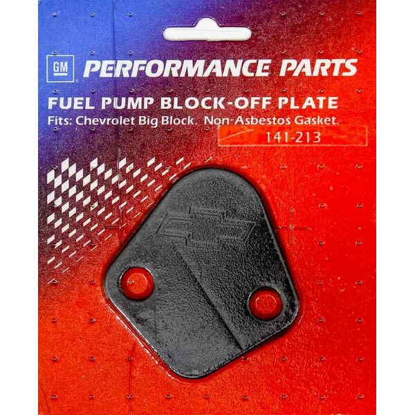 Proform - 141-213 - BBC Fuel Pump Block-Off Plate Black Crinkle