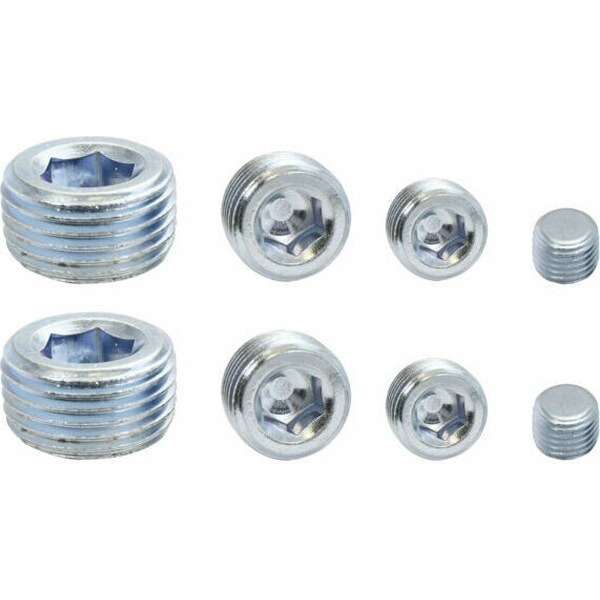 Specialty Products - 8250 - Pipe Plugs Allen Head Zinc 8Pcs.