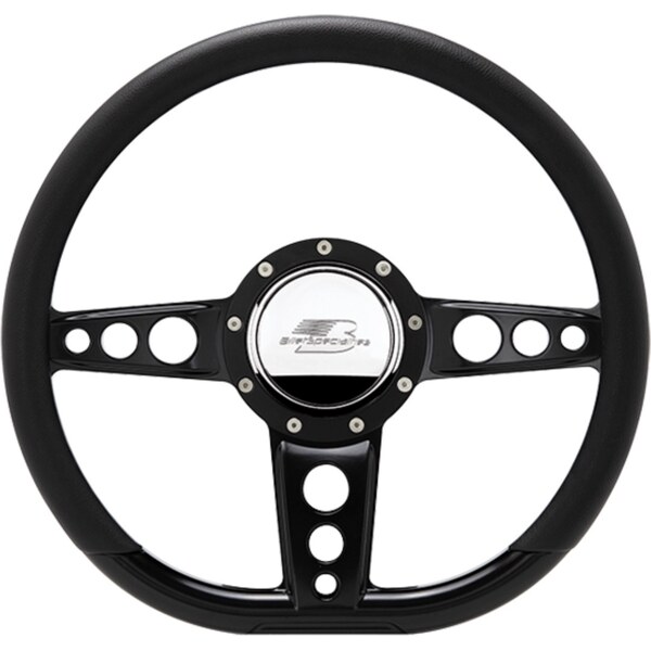 Billet Specialties - BLK29427 - Steering Wheel 14in D- Shape Trans Am Black