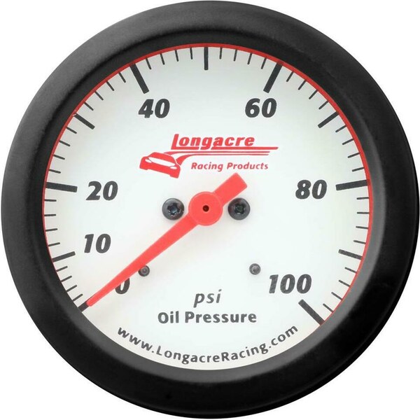 Longacre - 52-46900 - Gauge Sportsman Oil Pressure 0-100psi