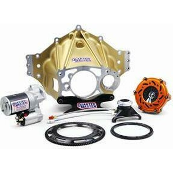 Quarter Master - 10028591ZZ - Bellhousing Kit SBC Crate 5.5in V-Drive 2d