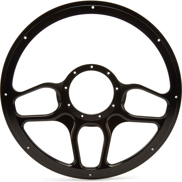 Billet Specialties - BLK30102 - Steering Wheel 1/2 Wrap Win Lite Black