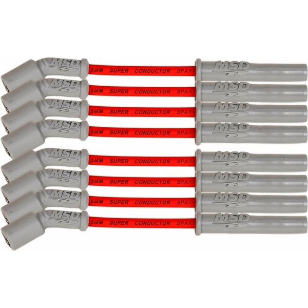 MSD - 33829 - Plug Wire Set - Red GM LT1 2014-Up