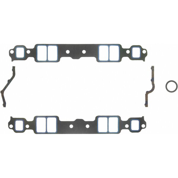 Fel-Pro - 1205 - Intake Manifold Gasket - 0.060 in Thick - Composite - 1.280 x 2.090 in Rect Port - SBC