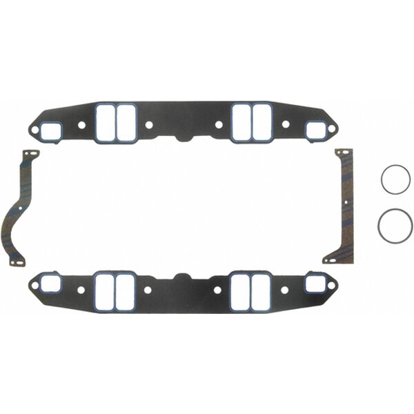 Fel-Pro - 1213 - Intake Manifold Gasket - 0.060 in Thick - Composite - 1.160 x 2.270 in Rect Port - SBM
