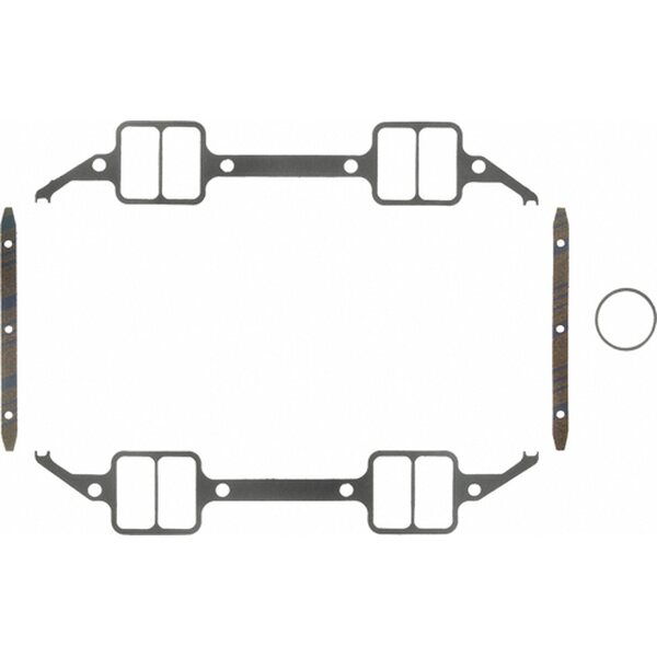 Fel-Pro - 1218 - Intake Manifold Gasket - 0.060 in Thick - Composite - 1.340 x 2.630 in Rect Port - Mopar RB-Series