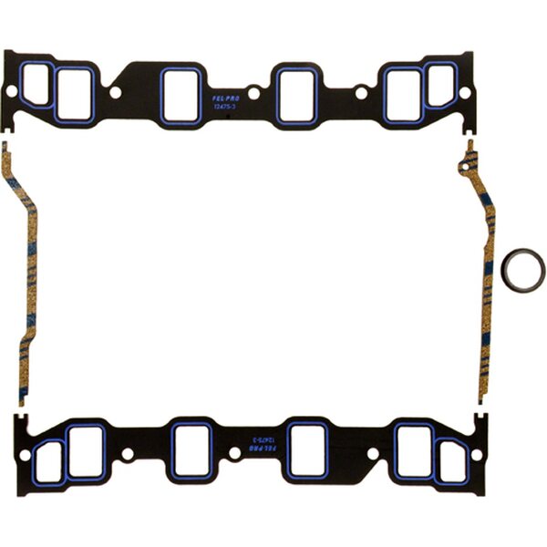 Fel-Pro - 1247 S-3 - Intake Manifold Gasket - 0.065 in Thick - 1.400 x 2.100 in Rect Port - Ford FE-Series