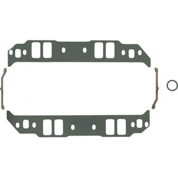 Fel-Pro - 1251 - Intake Manifold Gasket - 0.060 in Thick - Composite - 1.250 x 2.360 in Rect Port - Cut to Fit - BBC