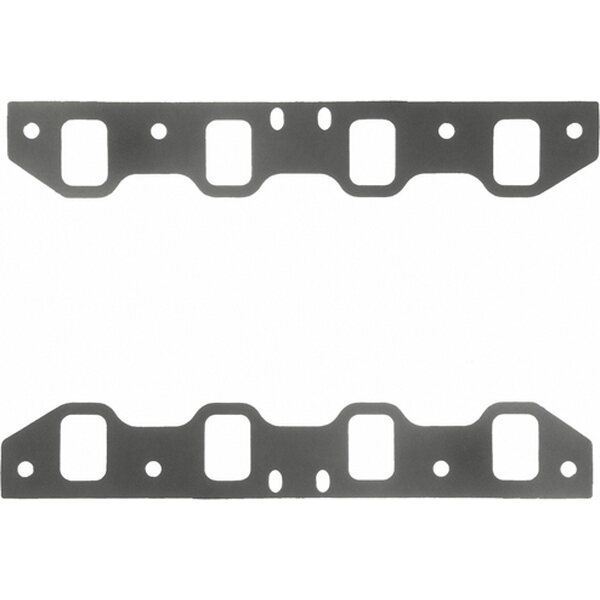 Fel-Pro - 1253-1 - Intake Manifold Gasket - 0.030 in Thick - Composite - 1.350 x 1.950 in Rect Port - SBF