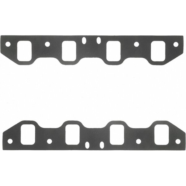Fel-Pro - 1253-3 - Intake Manifold Gasket - 0.060 in Thick - Composite - 1.350 x 1.950 in Rect Port - SBF