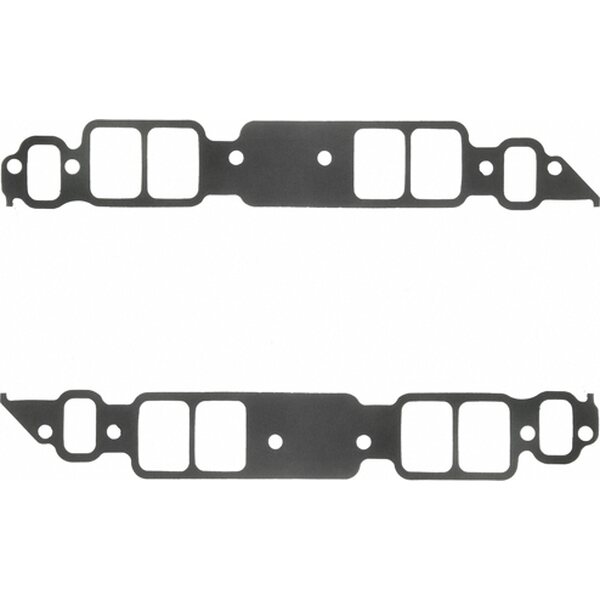 Fel-Pro - 1275-5 - Intake Manifold Gasket - 0.120 in Thick - Composite - 1.820 x 2.540 in Rect Port - BBC