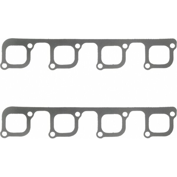 Fel-Pro - 1433 - Ford SVO Exhaust Gasket For Yates Heads - 1.860 x 1.680 in Rectangle Port - Steel Core Laminate - Small Block Ford