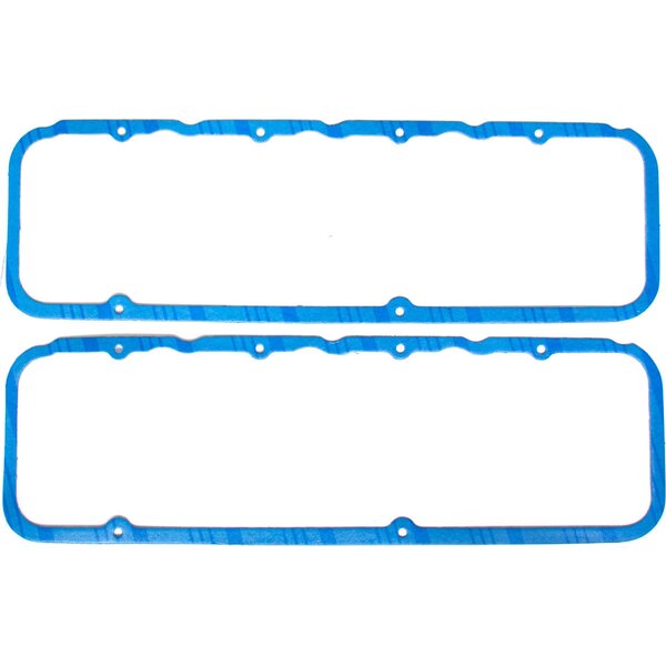 Fel-Pro - 1696 - Valve Cover Gasket - 0.094 in Thick - Steel Core Silicone Rubber - Brodix Heads - BBC