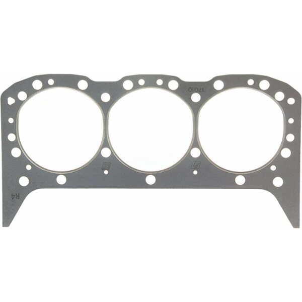 Fel-Pro - 17010 - Cylinder Head Gasket - Marine - 4.125 in Bore - 0.039 in - PTFE Coated Fiber - GM V6