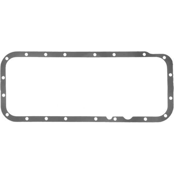 Fel-Pro - 1808 - Oil Pan Gasket - 0.094 in Thick - 1 Piece - Rubber Coated Fiber - Mopar B / RB / Hemi