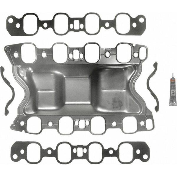 Fel-Pro - MS 96012 - Valley Pan Gasket - Embossed Metal - Stock Port - Ford Cleveland - 4-Barrel