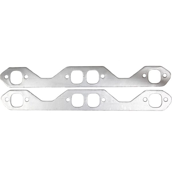 Remflex - 2011 - Exhaust Gaskets SBC Vortec - 1.375 x 1.500 in Raised Rectangular Port - Graphite - Small Block Chevy