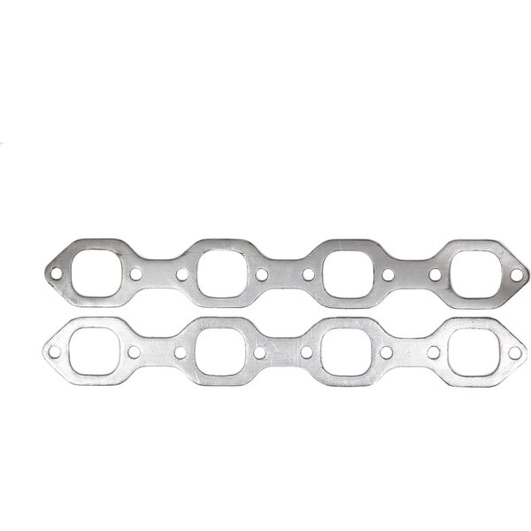 Remflex - 3017 - Exhaust Gaskets SBF 289-351W w/Ford N-Heads - 1.750 x 1.625 in Rectangular Port - Graphite - Small Block Ford