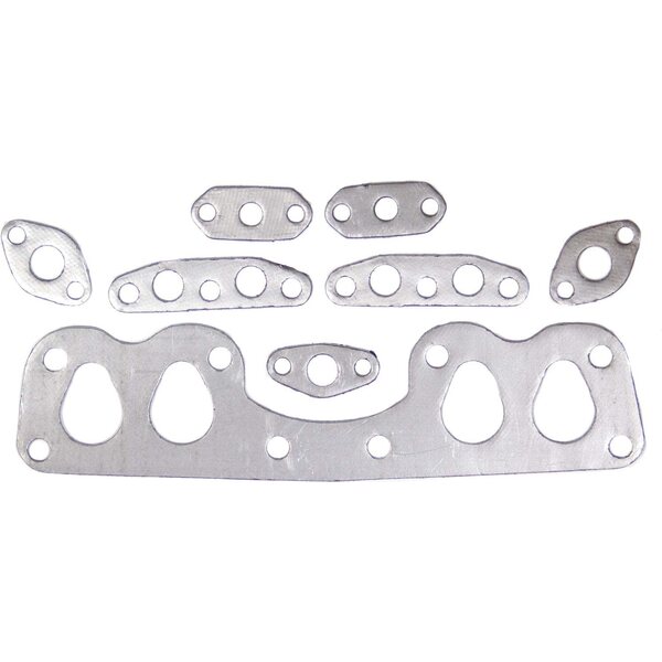 Remflex - 7002 - Exhaust Gaskets Toyota 2.4L 22RE - 1.343 x 1.781 in Egg Shaped Port - Graphite - Toyota 4-Cylinder