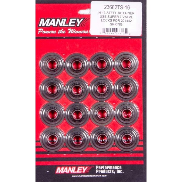 Manley - 23682TS-16 - Super 7 H-13 Lwt Valve Spring Retainers