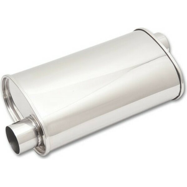 Vibrant Performance - 1126 - Streetpower Oval Muffler 2.5in inlet/Outlet