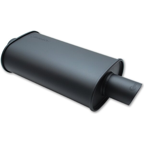 Vibrant Performance - 1147 - Streetpower Flat Black O Val Muffler 3in inlet