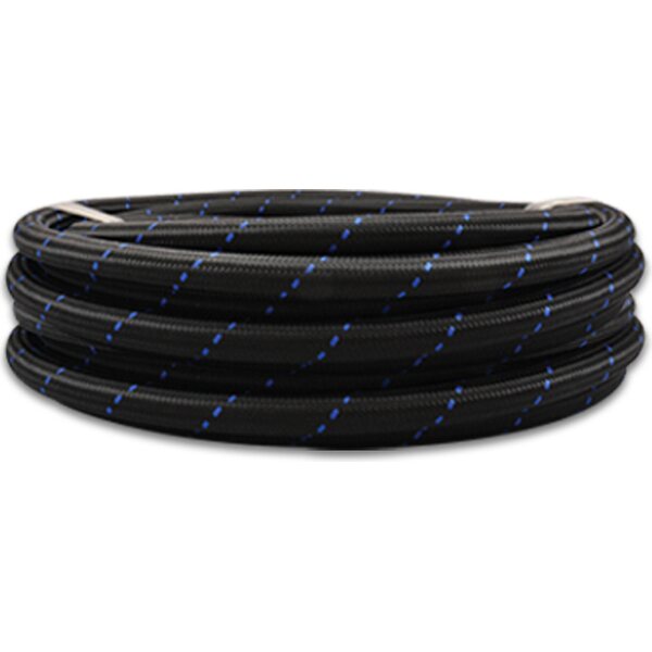 Vibrant Performance - 11964B - 10Ft Roll -4 Black Blue Nylon Braided Flex Hose
