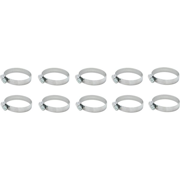 Vibrant Performance - 12153 - Stainless Worm Gear Clamps 1.30in To 2.16in 10 Pack