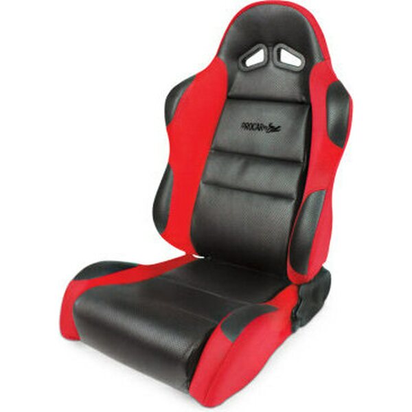 Scat - 80-1605-64L - Sportsman Racing Seat - Left - Red Vinyl/Velour