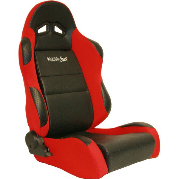 Scat - 80-1605-64R - Sportsman Racing Seat - Right - Red Vinyl/Velour