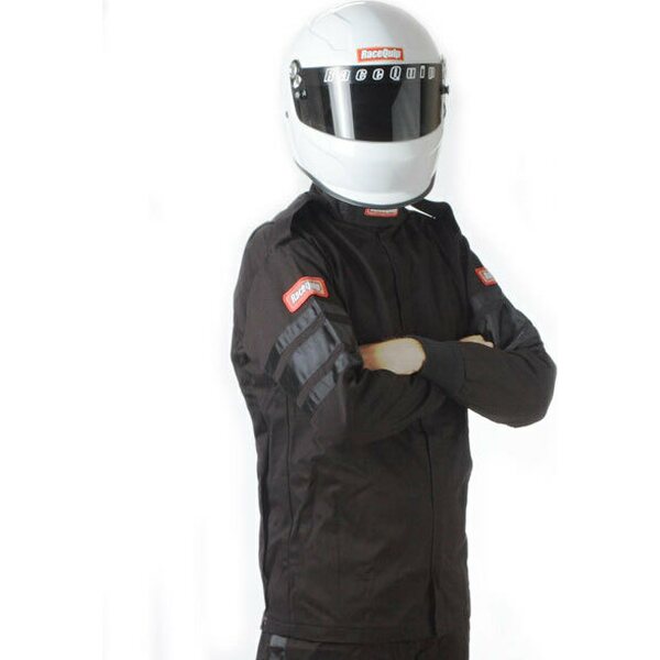 RaceQuip - 111004RQP - Black Jacket Single Layer Med-Tall