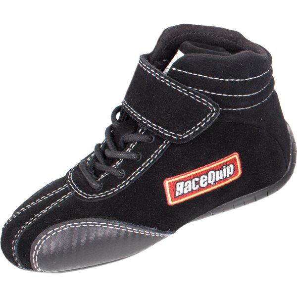 RaceQuip - 30400908RQP - Shoe Ankletop Black Kids Size 8 SFI 3.3/5
