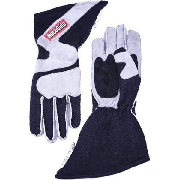 RaceQuip - 359603RQP - Gloves Outseam Black/ Gray Medium SFI-5