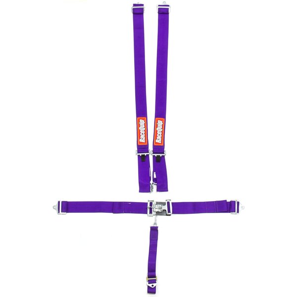 RaceQuip - 711051RQP - 5pt Harness Set L&L Purple SFI
