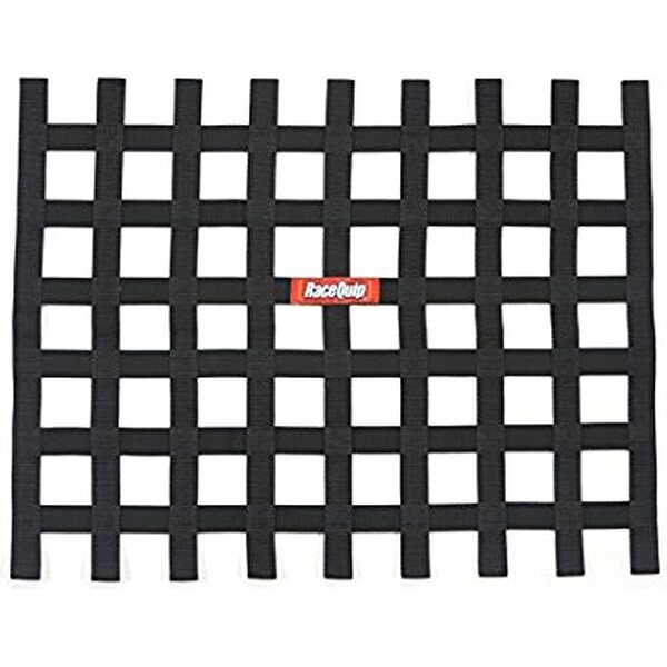 RaceQuip - 721005RQP - Ribbon Window Net Black Non-SFI