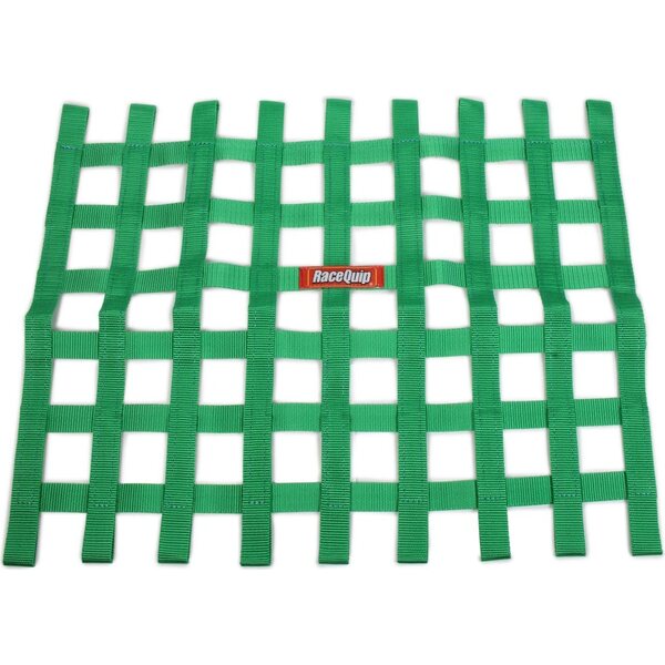 RaceQuip - 721075RQP - Ribbon Window Net Green Non-SFI 18in x 24in