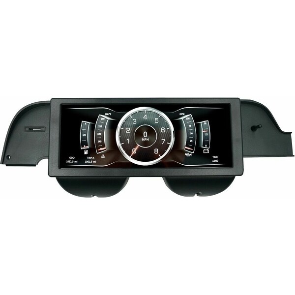 AutoMeter - 7011 - Invision LCD Dash Kit - 67-68 Mustang Direct Fit