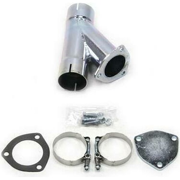 Patriot Exhaust - H1131 - 2.5in Exhaust Cut-Out Hookup Kit- Single