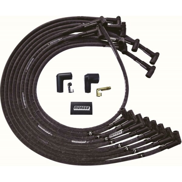 Moroso - 51543 - Ultra Plug Wire Set BBC Under V/C Black