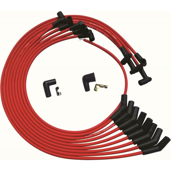 Moroso - 52030 - Ultra Plug Wire Set SBC Under V/C Red